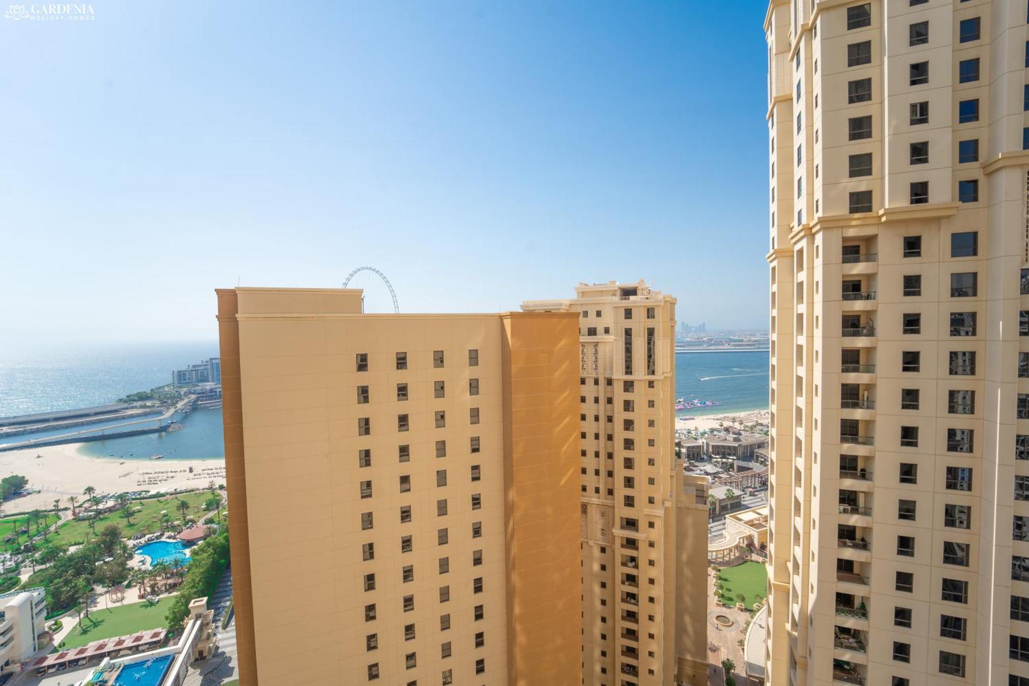 Jbr Amwaj 4 , Upgraded Sea And Ain Dubai Views, 2M Walk To Beach By Gardenia Suitse Exteriör bild