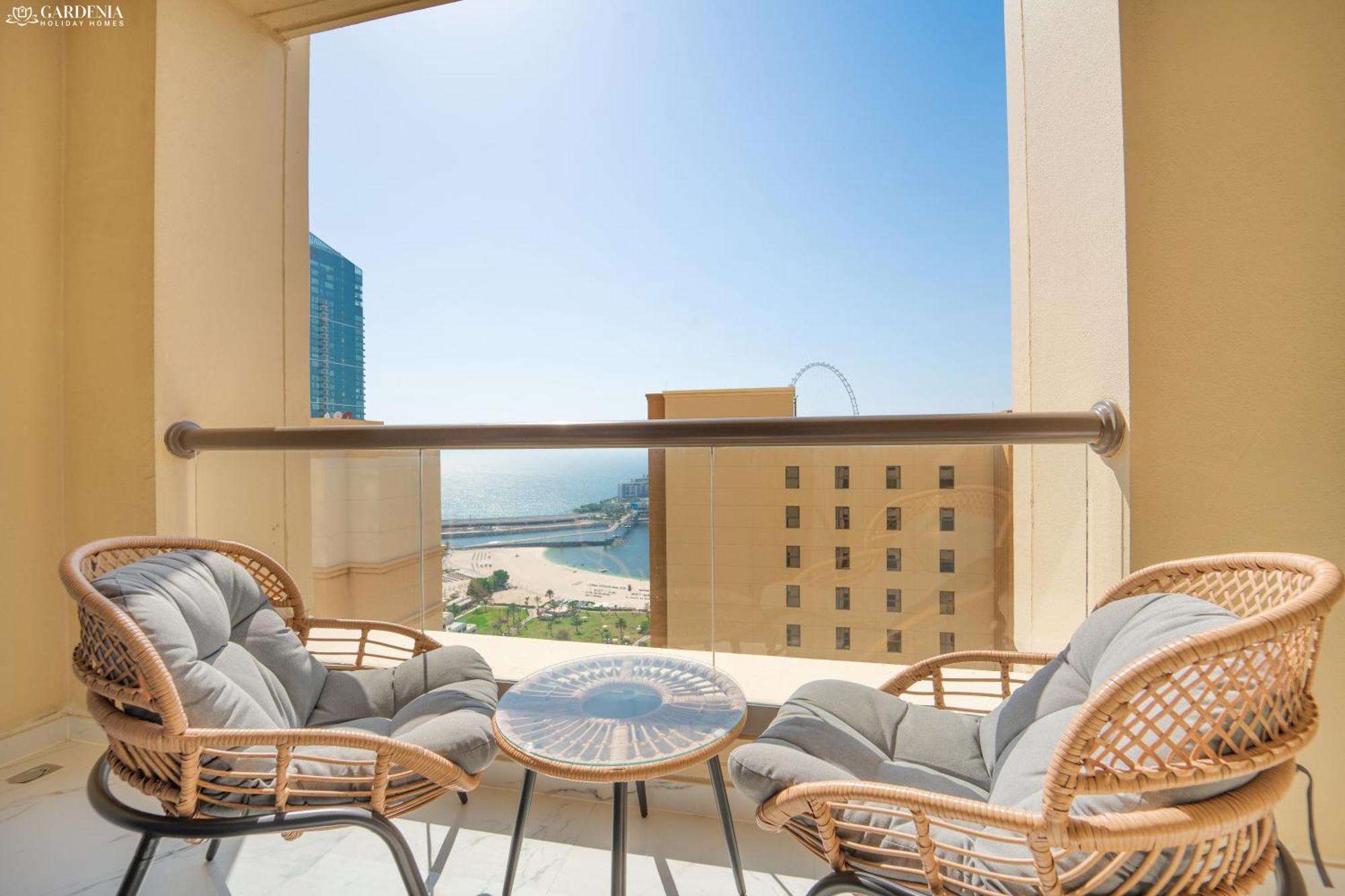 Jbr Amwaj 4 , Upgraded Sea And Ain Dubai Views, 2M Walk To Beach By Gardenia Suitse Exteriör bild