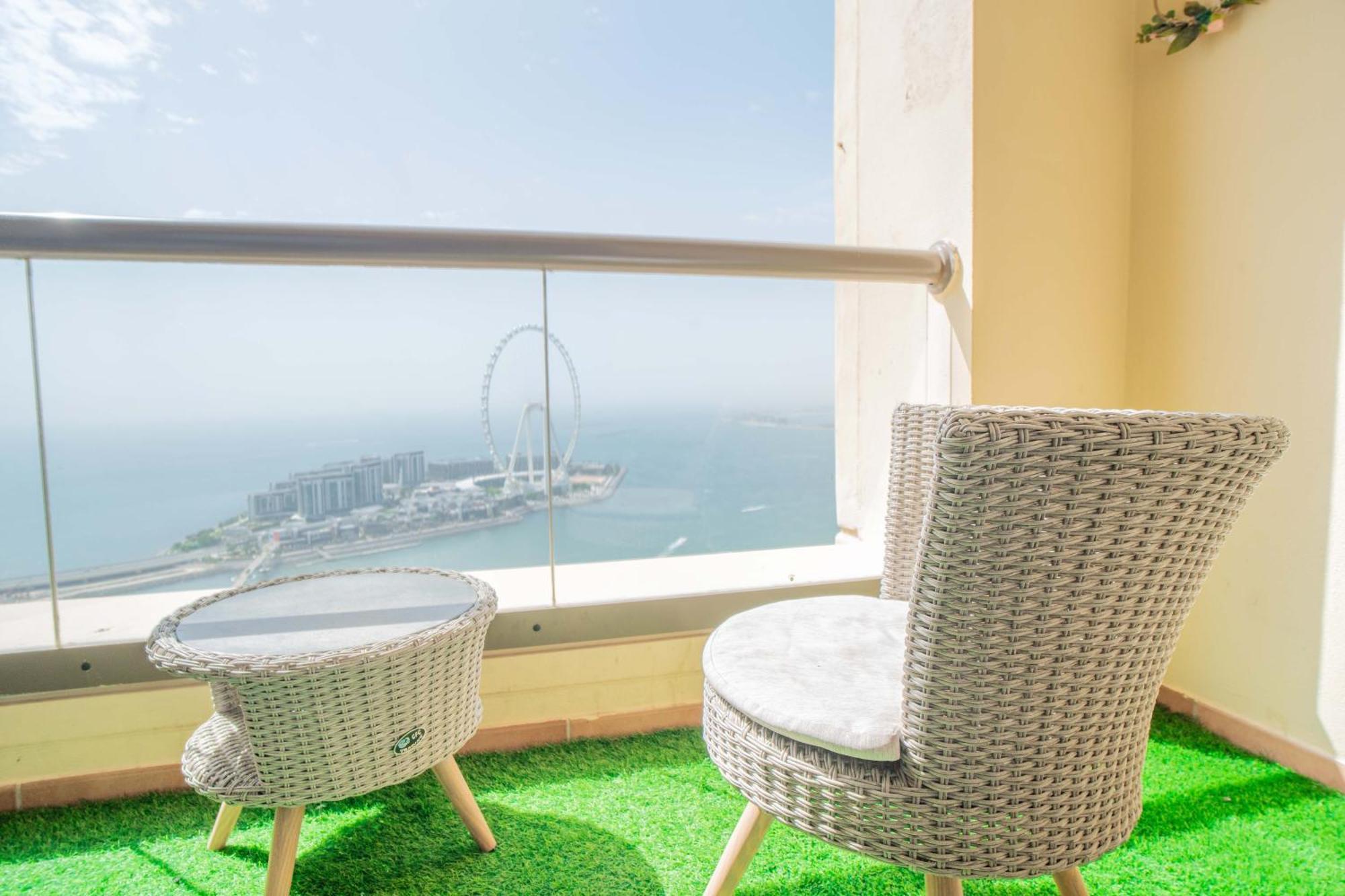 Jbr Amwaj 4 , Upgraded Sea And Ain Dubai Views, 2M Walk To Beach By Gardenia Suitse Exteriör bild