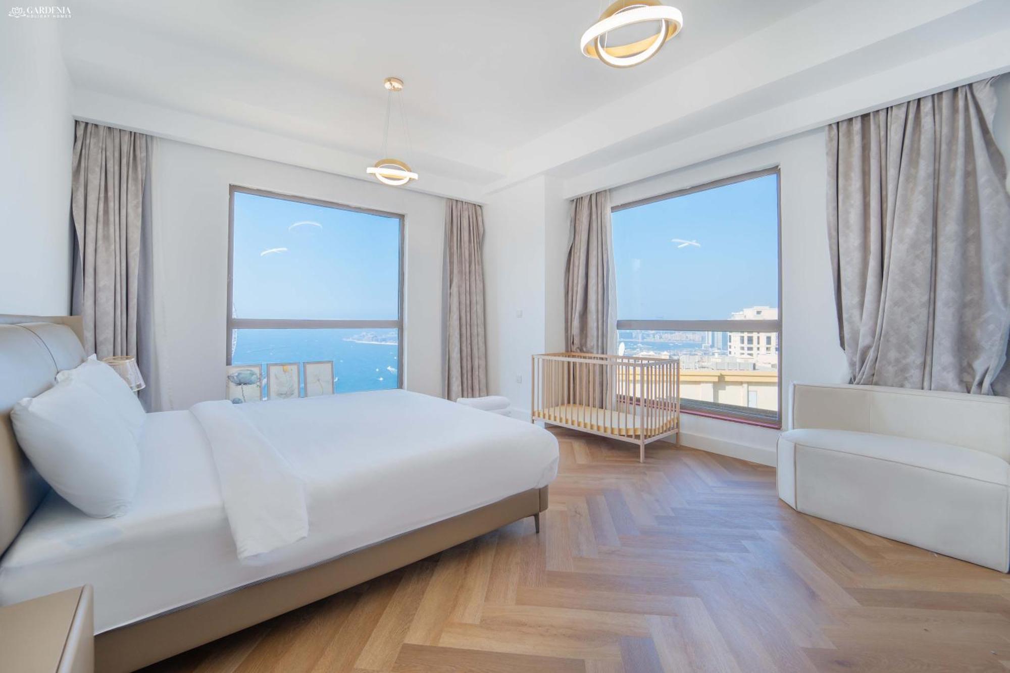 Jbr Amwaj 4 , Upgraded Sea And Ain Dubai Views, 2M Walk To Beach By Gardenia Suitse Exteriör bild